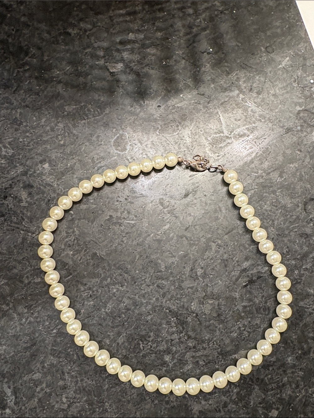 Classic Pearl Bead Necklace - Ivory